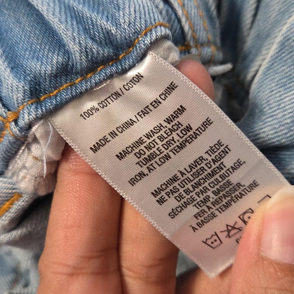 House of Harlow 1960 100% Cotton Light Wash Denim Shorts | High Waist Casual - Picture 7 of 7